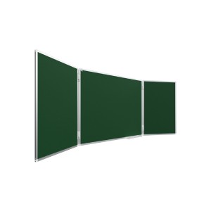Tablica zielona szkolna typu "tryptyk" 100x150 // 300 cm