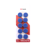 Magnesy do tablic suchościeralnych 20 mm - 10 sztuk NIEBIESKIE