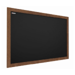 OUTLET Tablica kredowa czarna 120x90 cm rama drewniana lakierowana