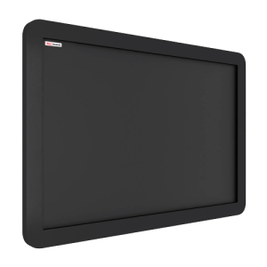 Tablica kredowa czarna 90x60 cm rama drewniana smartphone czarna