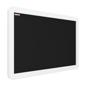 Tablica kredowa czarna 90x60 cm rama drewniana smartphone biała