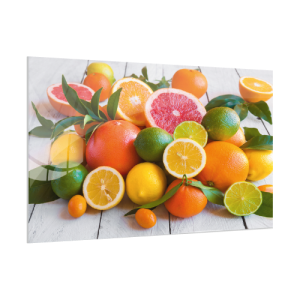 Obraz szklany CYTRUSY POMARAŃCZA LIMONKA 60x40 cm