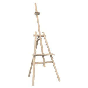 Sztaluga drewniana trójnożna bukowa 145 cm - malarska / plenerowa / studyjna
