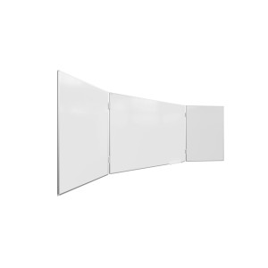 Tablica biała szkolna suchościeralna magnetyczna typu "tryptyk" 100x150 // 300 cm CERAMICZNA