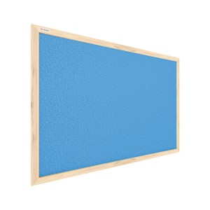 Tablica korkowa pastelowy niebieski kolor korka (rama drewniana) 90x60 cm