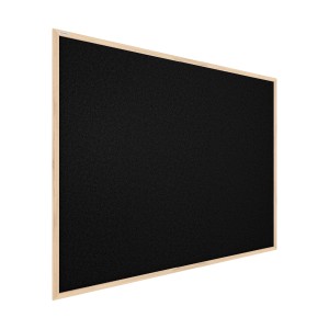 Tablica korkowa czarny kolor korka (rama drewniana) 120x90 cm