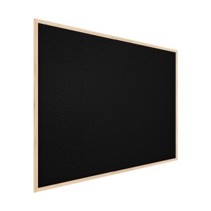 Tablica korkowa czarny kolor korka (rama drewniana) 90x60 cm