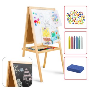 Tablica dwustronna dla dzieci KIDSboards kredowa magnetyczna 120 cm