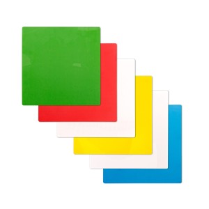Samoprzylepne karteczki suchościeralne elektrostatyczne - zestaw STANDARD (5 kolorów) wielokrotnego użytku