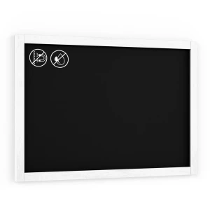 Tablica kredowa czarna 90x60 cm biała pastelowa rama + gratis