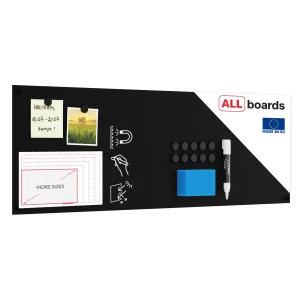 Tablica magnetyczna bezramowa kredowa panel magnetyczny SLIMboard 90x30 cm + GRATISY