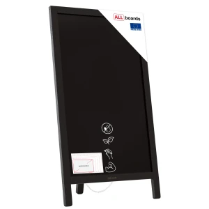 Potykacz stojak kredowy CZARNY jednostronny 78x44 cm stojak reklamowy