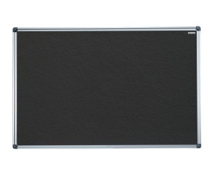 KOLOROWA tablica tekstylna jak korkowa 150x100 - czarna