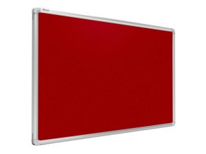 Tablica tekstylna (filcowa) 120x90 cm CZERWONA w ramie aluminiowej