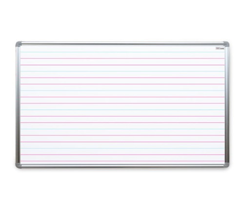 Biała tablica suchościeralna magnetyczna do nauki pisania o wymiarach 150x100 cm