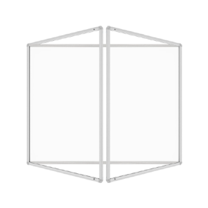 Gablota ogłoszeniowa informacyjna 150x100cm magnetyczna suchościeralna w aluminiowej ramie dwuskrzydłowa