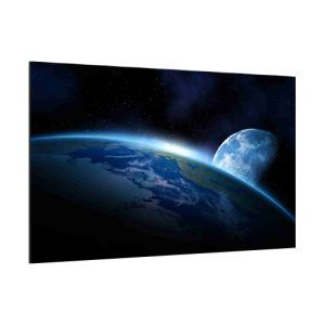 Obraz szklany KOSMOS ZIEMIA KSIĘŻYC NOC 60x40 cm