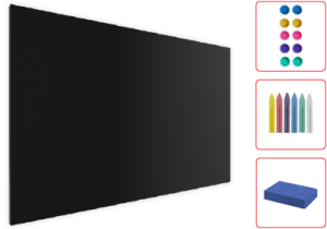 OUTLET Tablica magnetyczna metalowa KREDOWA CZARNA 60x40cm MetalBoards blacha z nadrukiem + GRATISY
