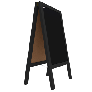 OUTLET Potykacz stojak kredowy CZARNY 100x60 cm stojak reklamowy