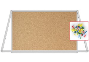 Gablota ogłoszeniowa informacyjna 90x60cm korkowa w aluminiowej ramie