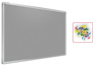 Tablica tekstylna (filcowa) 150x100 cm SZARA w ramie aluminiowej