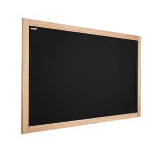 OUTLET Tablica kredowa magnetyczna 60x40 czarna w ramie drewnianej