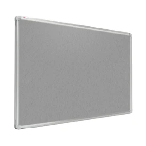 OUTLET Tablica tekstylna (filcowa) 60x40 cm SZARA w ramie aluminiowej
