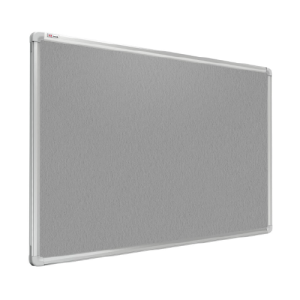 OUTLET Tablica tekstylna (filcowa) 90x60 cm SZARA w ramie aluminiowej