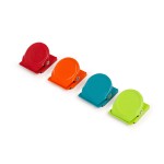 Klipsy magnetyczne kolorowe - zestaw 4 magnesów