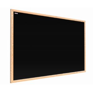 OUTLET Tablica kredowa magnetyczna 90x60 czarna w ramie drewnianej