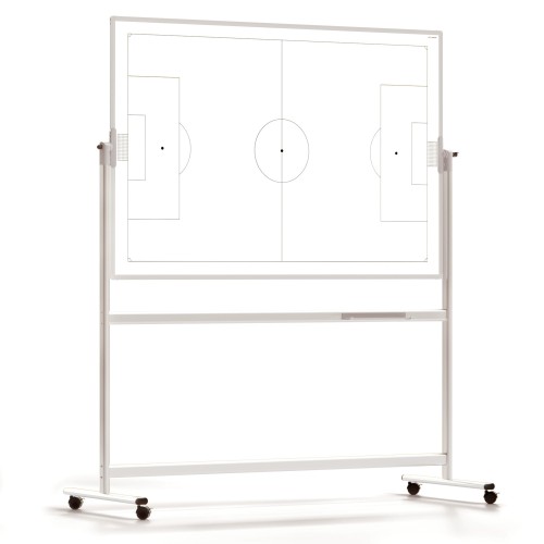 Biała tablica taktyczna magnetyczna suchościeralna, mobilna oraz dwustronna o wymiarach 150x100 cm