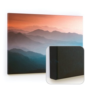 OUTLET Tablica magnetyczna CANVASboards 90x60 cm -  obraz Zamglony krajobraz o wschodzie słońca