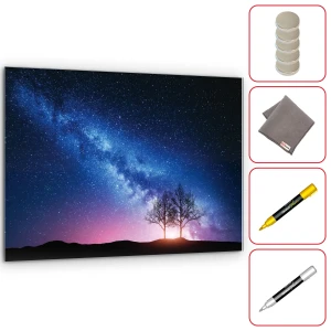 Obraz szklany DROGA MLECZNA I DRZEWO 60x40 cm + zestaw akcesoriów GRATIS