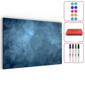 OUTLET Tablica na magnesy METALboards, pochmurne niebo 90x60 cm + zestaw akcesoriów GRATIS