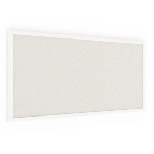 OUTLET Tablica korkowa biały kolor korka 80x40 cm rama drewniana lakierowana BIAŁA