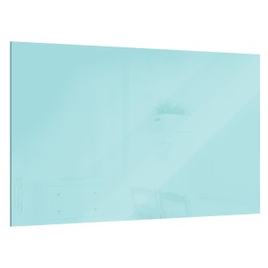 Tablica szklana magnetyczna turkusowa 120x60 cm - bezramowa tablica szklana, szkło hartowane na magnesy neodymowe