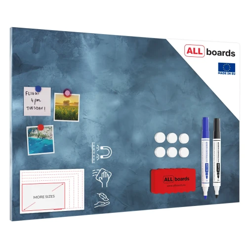 Tablica na magnesy METALboards - pochmurne niebo 90x60 cm