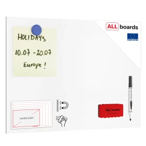 Tablica magnetyczna bezramowa panel magnetyczny  FORMAT A4 + GRATISY