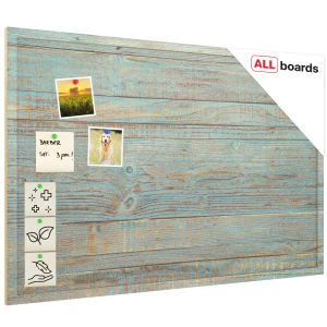 Tablica korkowa z nadrukiem DESKI KOLOR 2, 90x60 cm rama drewniana 