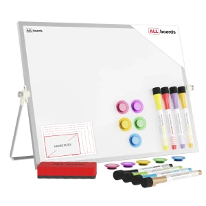 Tablica na biurko suchościeralno-magnetyczna 40x30 cm + GRATIS