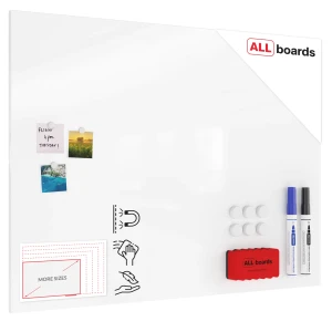 Tablica na magnesy biała, bezramowa METALboards 120x90cm