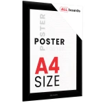 Ramka plakatowa A4 OWZ Czarna rama zatrzaskowa