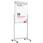 Flipchart magnetyczny mobilny na kółkach 100x70 cm DWUSTRONNY
