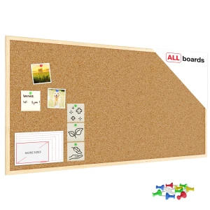 Tablica korkowa (rama drewniana) 120x60 cm + GRATIS
