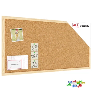 Tablica korkowa (rama drewniana) 80x40 cm + GRATIS