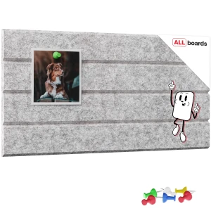 Panel filcowy na ścianę 40x20 cm szary