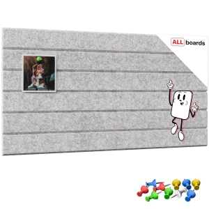 Panel filcowy na ścianę 60x30 cm szary