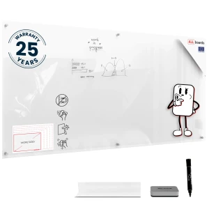 Szklana tablica 200x100 cm TRANSPARENTNA