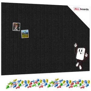 Panele filcowe na ścianę 120x80 cm czarne