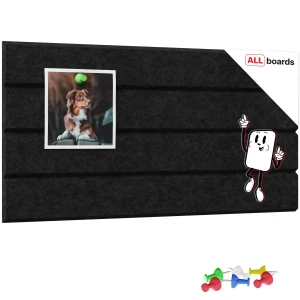 Panel filcowy na ścianę 40x20 cm czarny